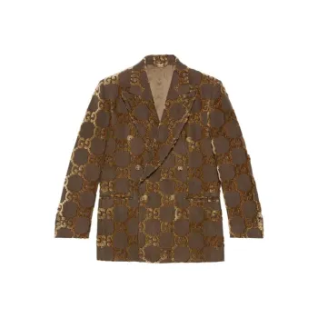 GUCCI Gg Supreme Double breasted Jacket