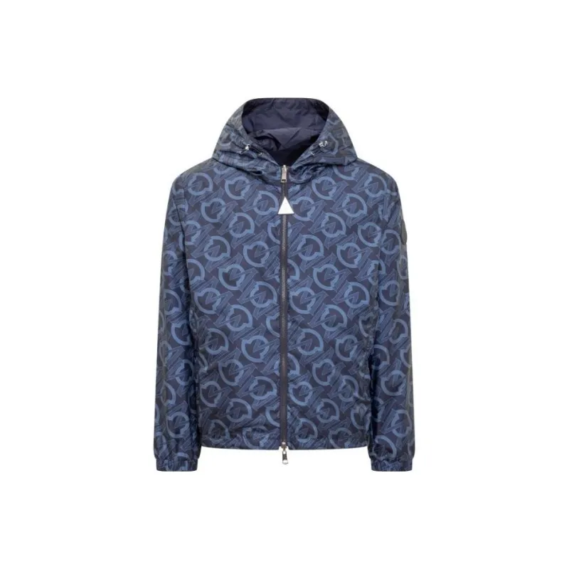Moncler Jackets Men Navy Blue-0