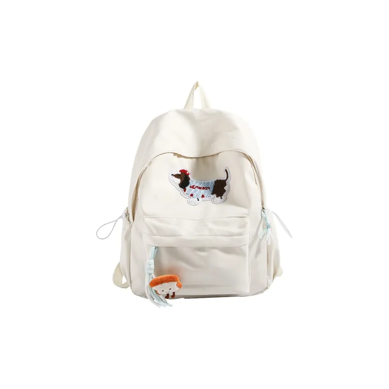 XIANGSU Nylon Fabric Backpack Unisex Multicolor-12