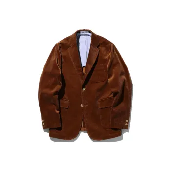Beams Business Suits Men Gold Brown