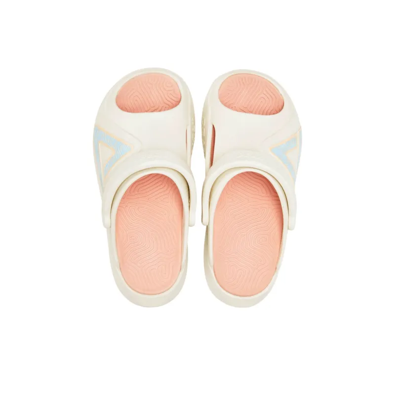 PEAK EVA Totem Graffiti Slip Resistant Odor Resistant Abrasion Resistant Slide Slippers Women's Super Light White Pink-6