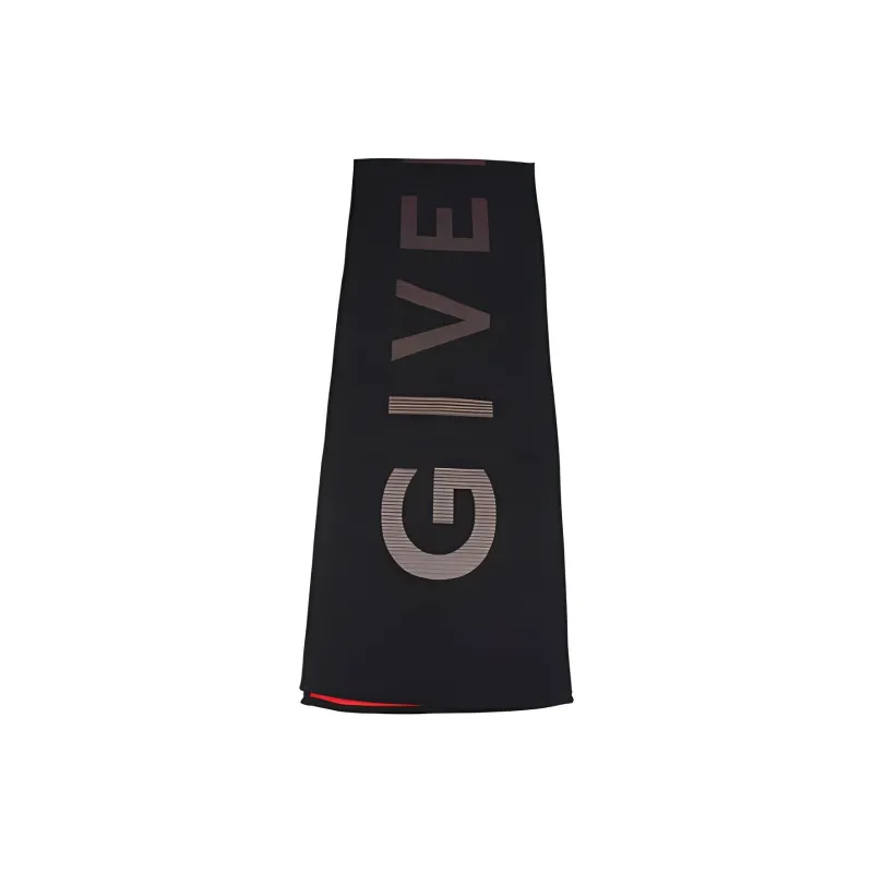 Givenchy Wool Gradient Logo Scarf-0