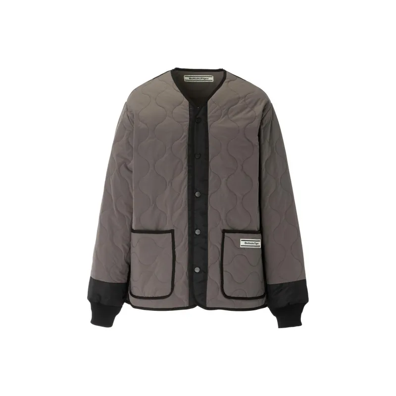 Onitsuka Tiger QUILTED Jackets Coats Unisex Khaki-0