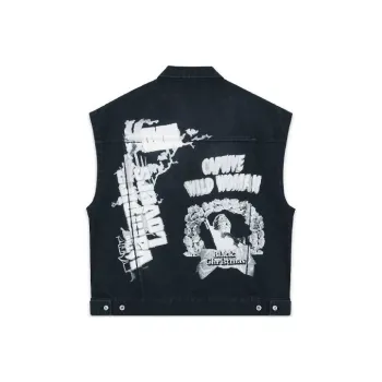 WE11DONE FW22 Vest Unisex Black
