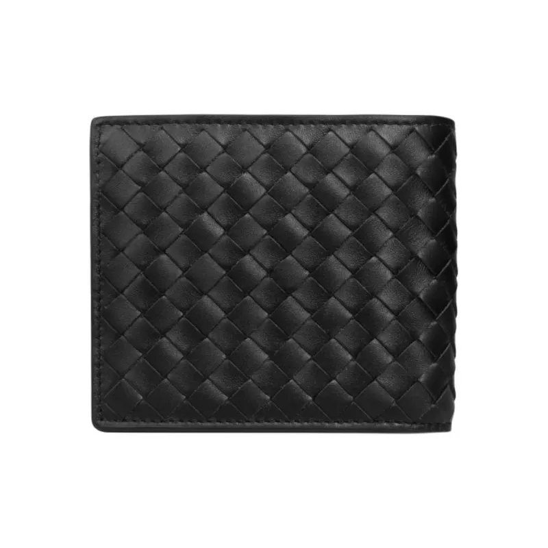 Bottega Veneta Calfskin Wallet Men's Black-2