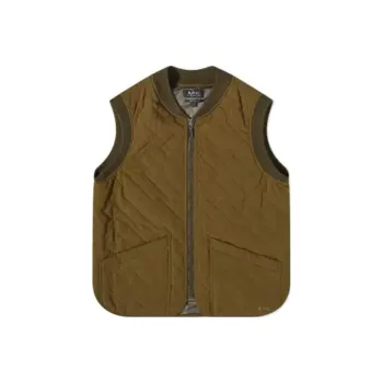 A.P.C Quilted Zipped Vest