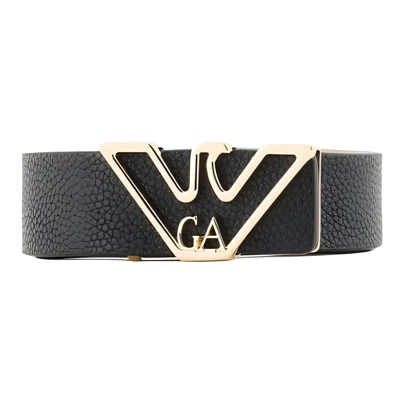 EMPORIO ARMANI Belt With Deer print Eagle Plate-0