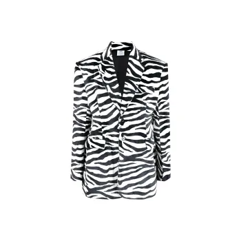 Vetements Oversize-shoulder Zebra-print Blazer