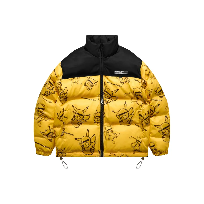 HARSH AND CRUEL Puffer Jacket Winter Unisex-27