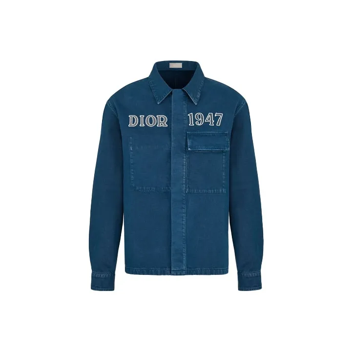DIOR Dior Quarterly New Products Denim Jacket Men's Blue-0