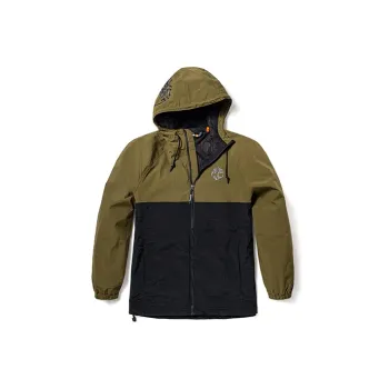 Timberland Jackets Men Dark Olive Green Camouflage