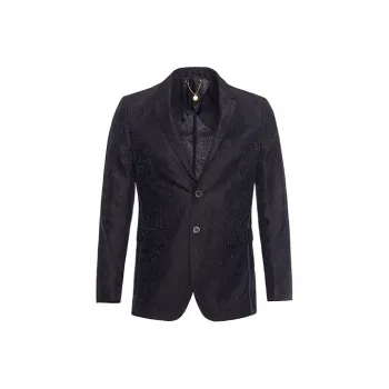 DAVID NAMAN Business Suits Men Navy Blue