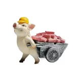 Shopping Cart-White with Lid[Length Approx. 16cm Width Approx. 7.5cm Height Approx. 13cm]
