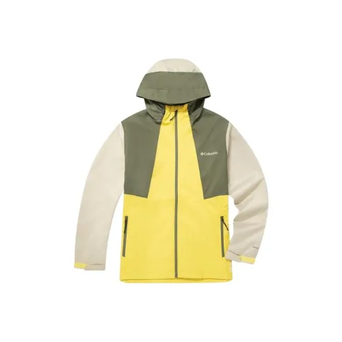 Columbia Outdoor Hiking Waterproof Windbreaker Lovers Unisex Green