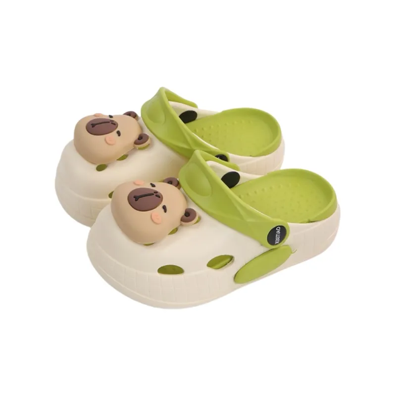SHIGUDE Sandal Slippers White+Khaki-16