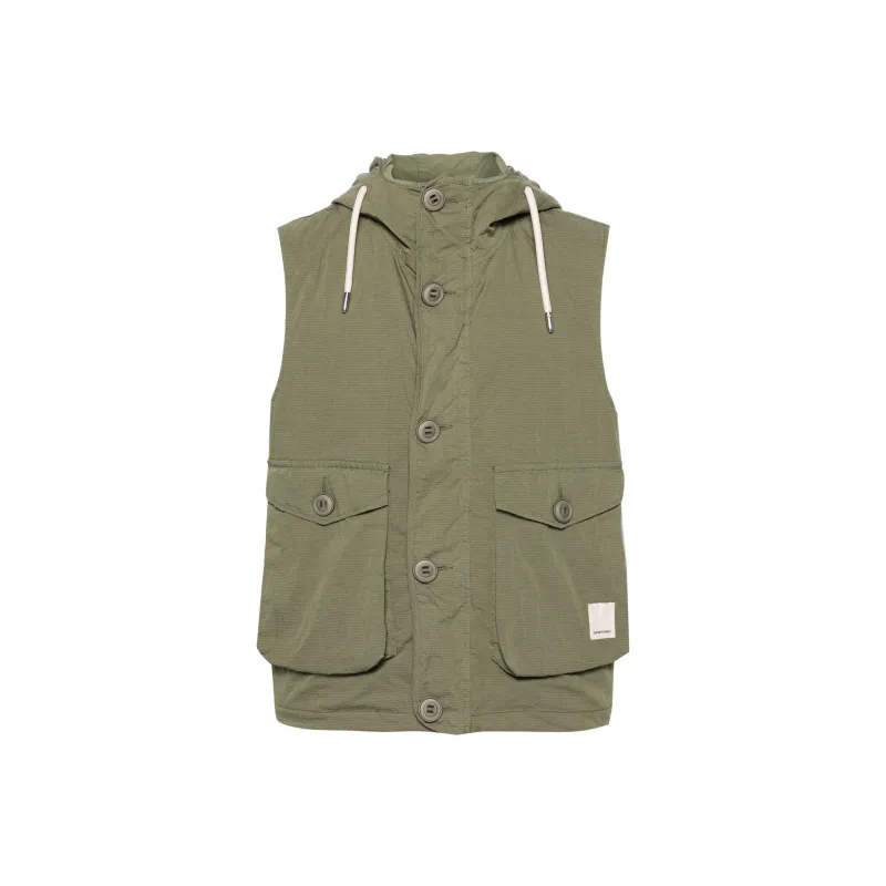 EMPORIO ARMANI Drawstring Ripstop Hooded Jacket-0