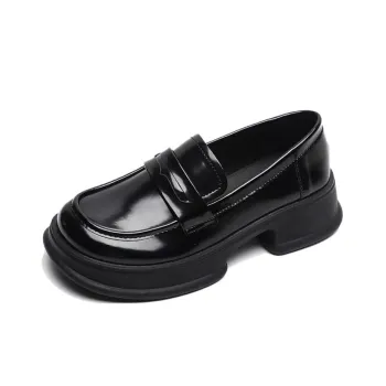 City Camel Loafers Women's Black