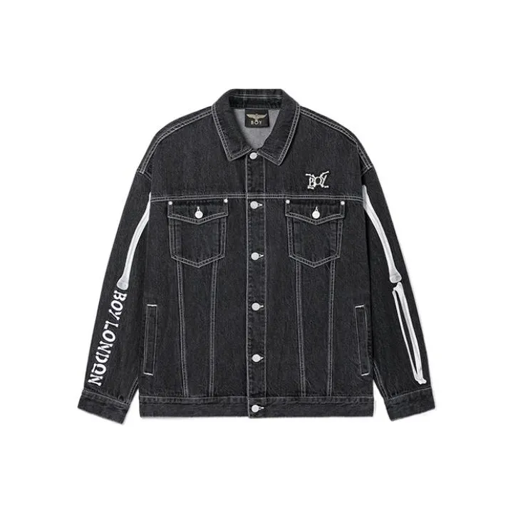 Boy London SS22 Denim Jacket Unisex Black-0