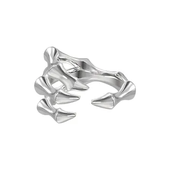 Masw Gold Plated Copper Rings Unisex Silver