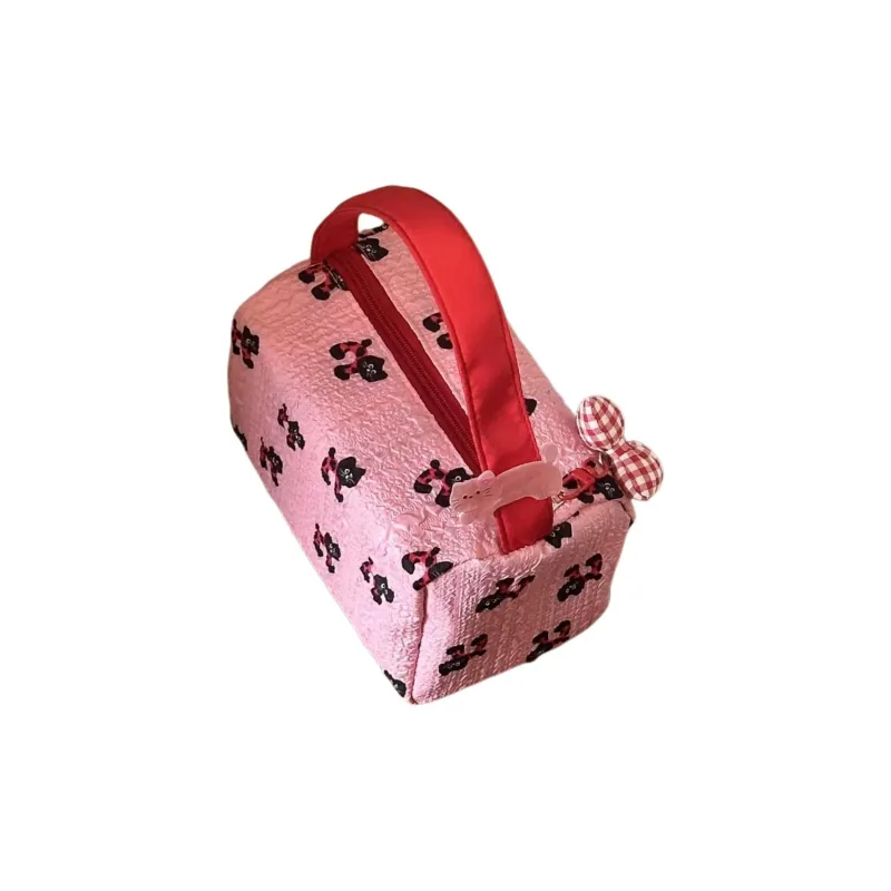 ALOENEY Polyester Makeup Bag Regular Women's Pink-0