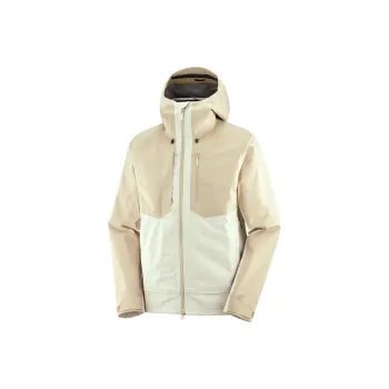 SALOMON OUTLINE 3L GTX® SHELL Jackets Coats Men's Earth Gray