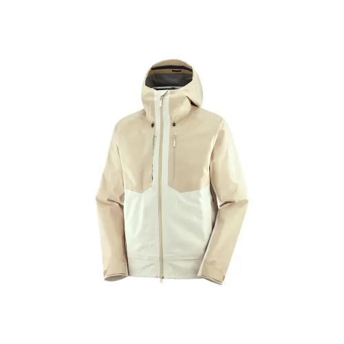 SALOMON OUTLINE 3L GTX® SHELL Jackets Coats Men's Earth Gray