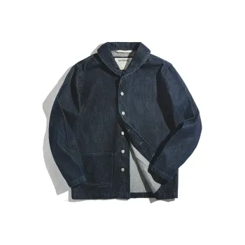 MADEN Jackets Men Denim Blue