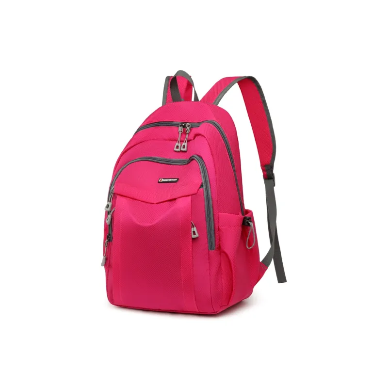 BRABOSTON Nylon Backpack Regular Unisex Black/Yellow/Blue/Rose Red/Green-5