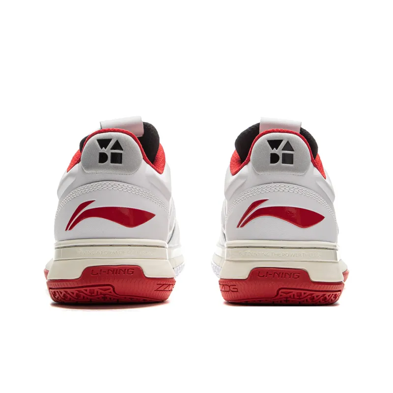 LiNing WOW 1 Cushioning, Slip Resistant, And Abrasion Resistant Low Top Basketball Shoes Men's Standard White-5