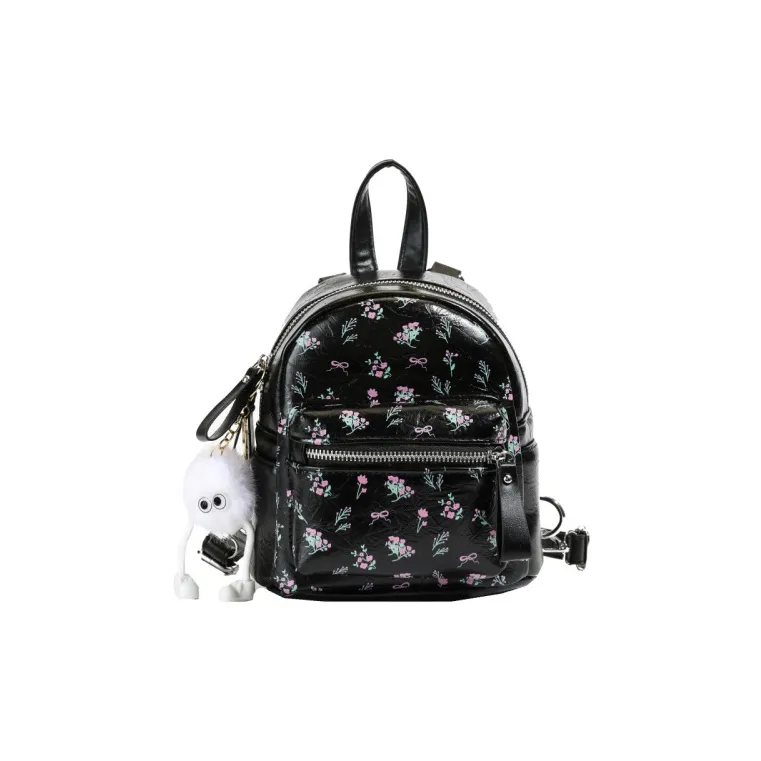 Yalu PU Backpack Unisex White/Silver/Black-27