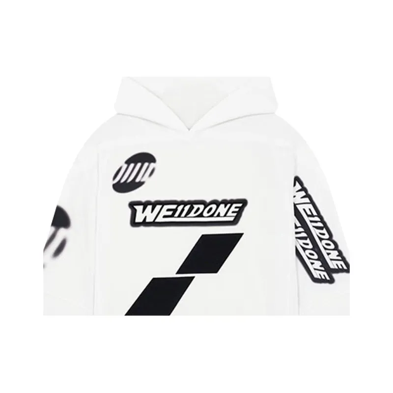 WE11DONE Oversized Football Hoodie-2
