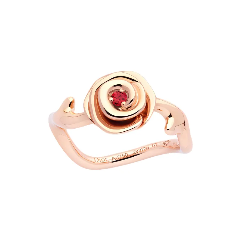 DIOR 18K Gold Rings Unisex Rose-0