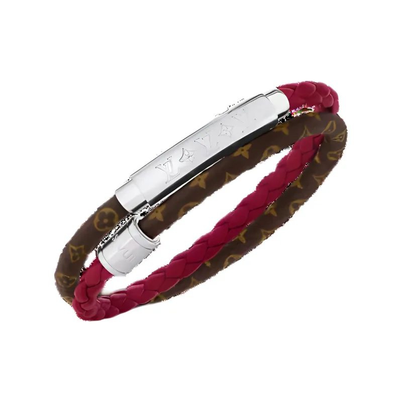 LOUIS VUITTON M8832E Monogram Double Spin Bracelet-1