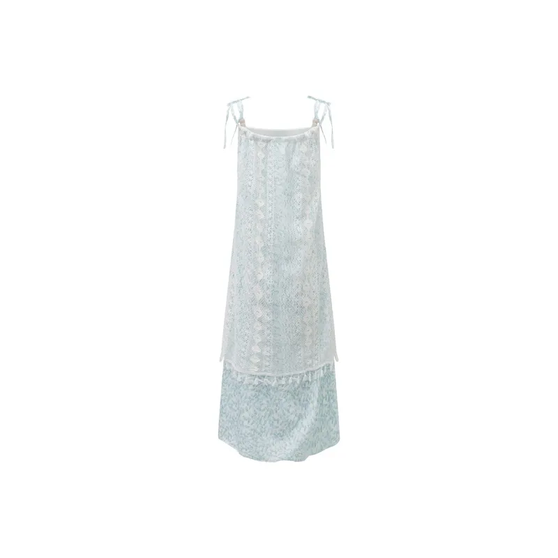AFGGD Slip Dresses Women's Cyan-1