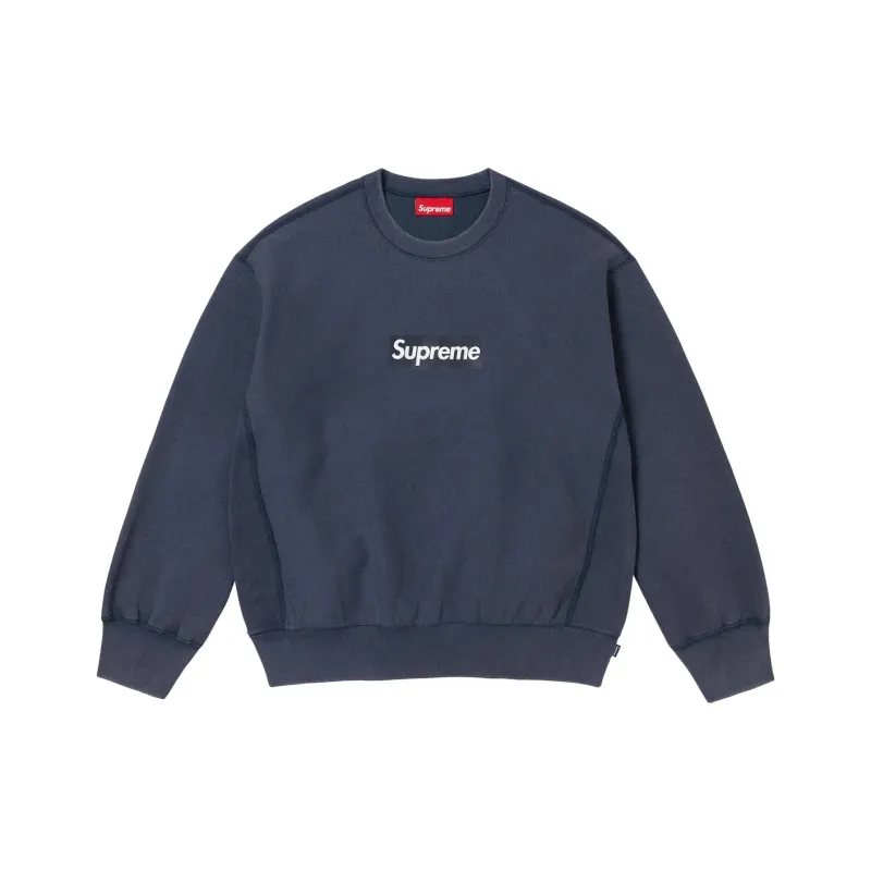 Supreme Washed Box Logo Crewneck-0