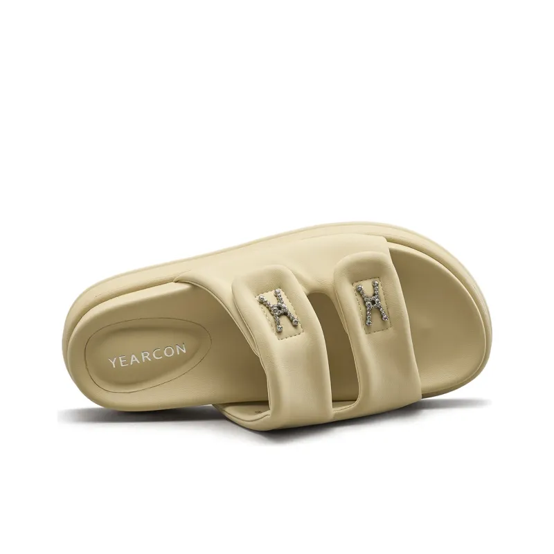 YEARCON PU Polyurethane Slip Resistant Slide Slippers Women's-2