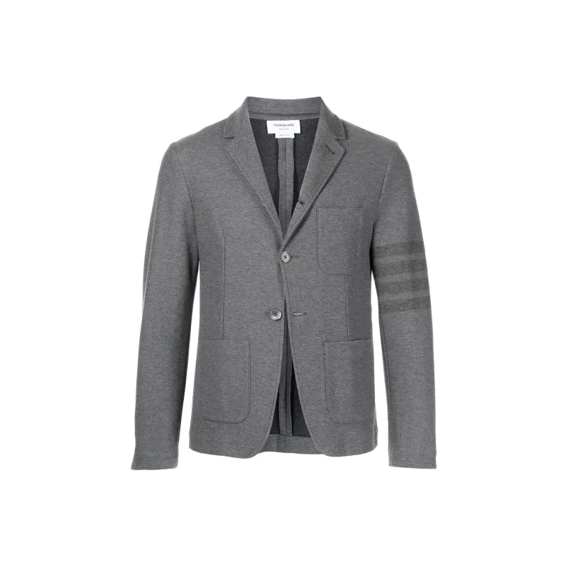 THOM BROWNE 4 Bar Single breasted Blazer-0