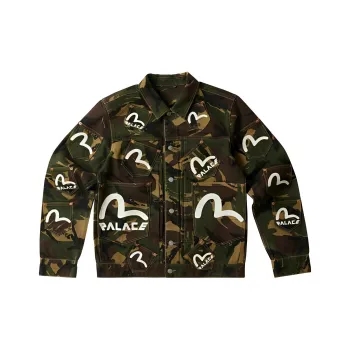 EVISU Denim Jacket Unisex Camouflage