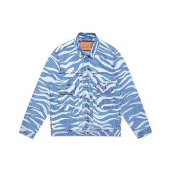 Levis X CLOT X Levis Denim Jackets Unisex Blue