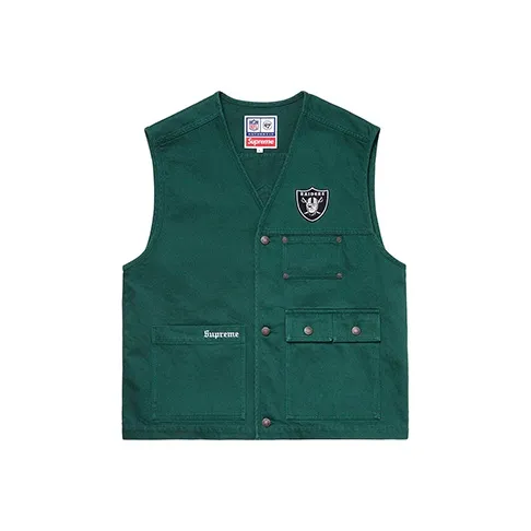 Supreme Nfl X Raiders X '47 Denim Vest-0