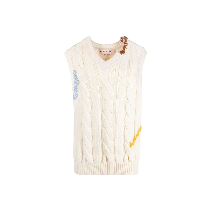 MARNI Sleeveless V Neck Sweater-0