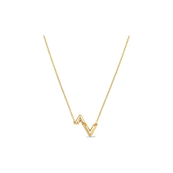 LOUIS VUITTON Lv Volt Upside Down Pendant Yellow Gold