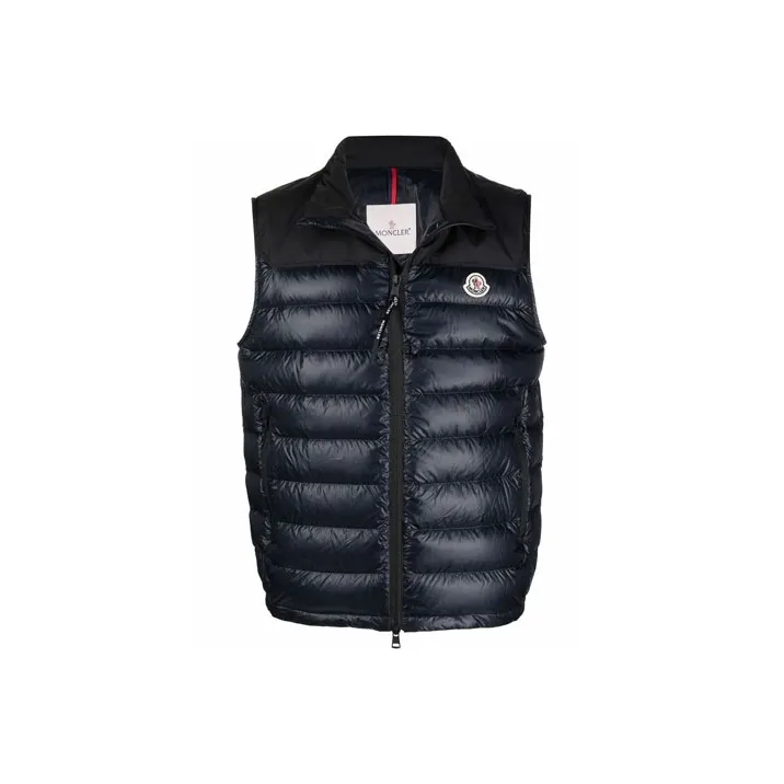 Moncler Vests Men Dark Blue-0