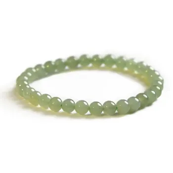 Asia Star Hetian Jade Bracelets Pale Greenish White Jade Women's