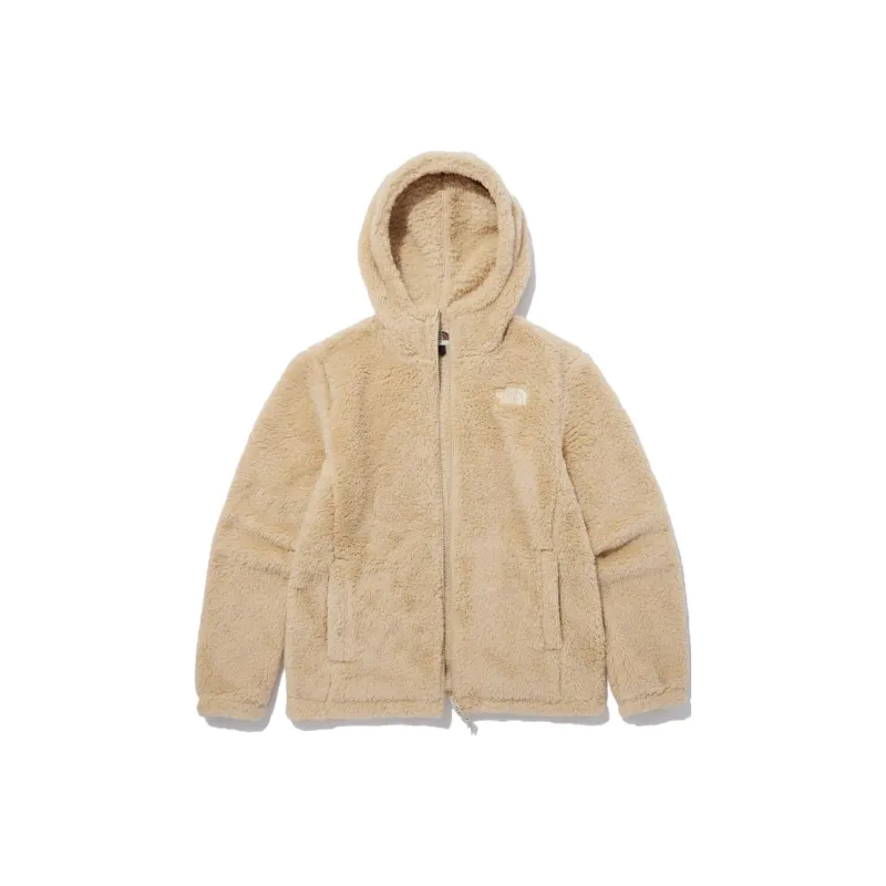 THE NORTH FACE Comfy Ex Fleece Hoodie Light Beige Unisex Korea Version-0