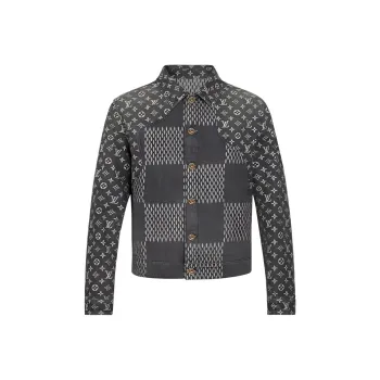 LOUIS VUITTON X Nigo Giant Damier Waves Mngm Denim Jacket