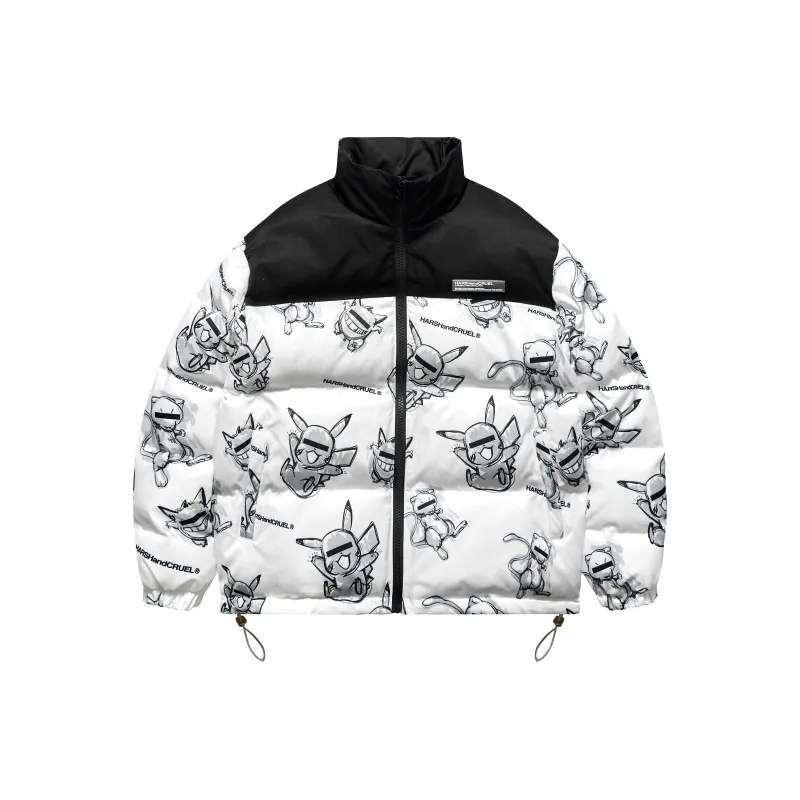 HARSH AND CRUEL Puffer Jacket Winter Unisex-24