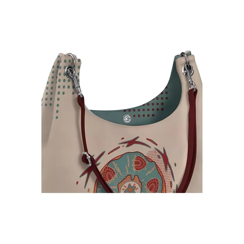 AOSONG Technology Fabric Shoulder Bag Regular Unisex Apricot-3