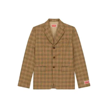 KENZO Checked Single breasted Blazer