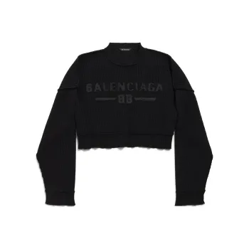 Balenciaga SS25 Knitwear Regular Fit Unisex Black